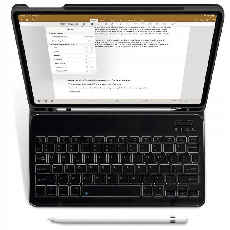 Etui Tech Protect SC Pen + Keyboard do iPad Air 5/4 gen. 2022/2020, czarne